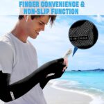 Hand Gloves for Sun Protection Arm Sleeves for Men Women, UV Sun Protection Arm Sleeves, Summer Cooling, Suitable for Cycling, Hiking, Fitness and Other Activities - Image 6