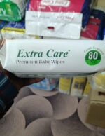 Extra Care Premium Baby Wipes - Aloe Vera, pH Balanced, 80 Pieces। - Image 3