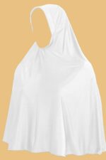 RBLISS CG Women's Pure Cotton Cloth White Eharam/Ahram/Ihram for Hajj or Umrah | Durable Solid Abaya with Hijab | White | Free Size - Image 7