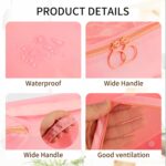 7PCS Packing Cubes for Suitcases, Travel Luggage Organizer Bags, Suitcase Organizer Bags Set for Carry on Luggage Travel Essentials, Pink - Image 4