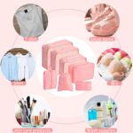7PCS Packing Cubes for Suitcases, Travel Luggage Organizer Bags, Suitcase Organizer Bags Set for Carry on Luggage Travel Essentials, Pink - Image 8