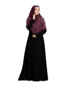 Mehar Hijab's Women's Elegant Pleated Instant Hijab with Glittering Stone Embellishments | Modest & Stylish Aasimah Hijab - Image 6