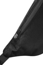 Waist Pack Travel Handy Hiking Zip Pouch Document Money Phone Belt Sport Bag Bum Bag for Men and Women Nylon (Jet Black) - Image 4