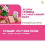 Aromatherapy Anti-Aging & Skin Brightening Soap | Geranium, Manjistha & Liquorice | Paraben & SLS Free Luxury Ayurvedic Natural Bar, Grade 1 BIS | Face & Body (Pack of 2) - Image 3