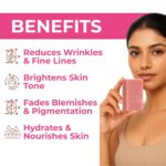 Aromatherapy Anti-Aging & Skin Brightening Soap | Geranium, Manjistha & Liquorice | Paraben & SLS Free Luxury Ayurvedic Natural Bar, Grade 1 BIS | Face & Body (Pack of 2) - Image 4