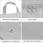 Compression Packing Cubes for Travel,Expandable Storage Bag Luggage Packing Organizers | Luggage Suitcase Organizer Compressed Travel Clothes Bag (Grey) - Image 3