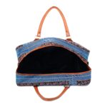 NFI essentials Small Canvas Duffle Travel Bag for Men and Women, Luggage Travelling Bags for Women, Stylish Duffel Cabin Size Air Bag (21L) (Blue) - Image 7