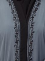 simple latest stylish embroidered front open abaya burqas for Women and girls - Image 6
