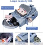 3 in 1 Multiple Compartment Duffel Bag with Unisex Travel Backpack with Shoe Compartment Shoulder Bag for Carry Gym Accessories, Fitness Bag, Sports Kit (Blue) - Image 4