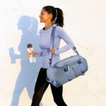 3 in 1 Multiple Compartment Duffel Bag with Unisex Travel Backpack with Shoe Compartment Shoulder Bag for Carry Gym Accessories, Fitness Bag, Sports Kit (Blue) - Image 5