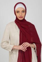 ANA Soft Chiffon Scarf/Stole/Hijab/Dupatta - Soft and Flowy Texture, Solid Pattern, Perfect Blend of Style and Comfort - Elegance for Every Occasion - Image 3