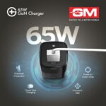 GM G+ 65W Mobile Fast Charging Adapter | GaN Technology | 2 USB Port - Type C & A | Compatible with iPhone 16, 15, 14, Samsung, Type C Laptops, MacBook, Dell, HP, ASUS | BIS Certified PD Charger - Image 6
