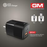 GM G+ 65W Mobile Fast Charging Adapter | GaN Technology | 2 USB Port - Type C & A | Compatible with iPhone 16, 15, 14, Samsung, Type C Laptops, MacBook, Dell, HP, ASUS | BIS Certified PD Charger - Image 7