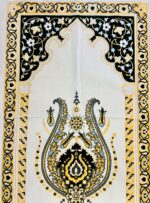 The House Ultra Premium Plus Colorful Theme, Luxurious & Elegant Turkish Prayer Mat/Rug (New Edition) 4th Design + A Set of 3 Free Beautiful Tasbeehs (110 * 70 CM) - Image 3