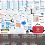 Atickyaid 340 Piece First Aid Kit, Premium Waterproof Hard Shell Medical Kit for Car, Home, Office, Travel, Camping, Sports, Outdoor, School - Emergency First Aid Supplies and Survival Kit - Image 3