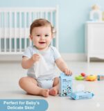Mini Wet Wipes – 64 Pcs | Travel-Friendly Moisturizing Cleansing Tissue | Soft & Gentle Face & Hand Wipes | Alcohol-Free, Skin-Safe Wet Wipes for Baby & Adults - Image 3