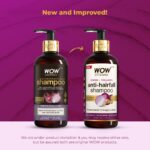 WOW Skin Science Onion & Collagen Anti-Hairfall Shampoo|Reduces Hairfall|Strengthens Roots|Nourishes Scalp|Prevents Breakage|Enhances Hair Thickness and Shine|New & Improved Formulation|300ml - Image 3
