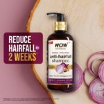 WOW Skin Science Onion & Collagen Anti-Hairfall Shampoo|Reduces Hairfall|Strengthens Roots|Nourishes Scalp|Prevents Breakage|Enhances Hair Thickness and Shine|New & Improved Formulation|300ml - Image 6