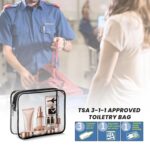 Storite 3-Set Multipurpose Transparent Travel Pouch Makeup Toiletry Kit Bag, Cosmetic Pouch for Women Makeup Organizer Bag Plastic Box Vanity, Shaving Kit Toiletry Bag for Men (3) - Image 4