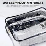 Storite 3-Set Multipurpose Transparent Travel Pouch Makeup Toiletry Kit Bag, Cosmetic Pouch for Women Makeup Organizer Bag Plastic Box Vanity, Shaving Kit Toiletry Bag for Men (3) - Image 5