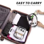 Storite 3-Set Multipurpose Transparent Travel Pouch Makeup Toiletry Kit Bag, Cosmetic Pouch for Women Makeup Organizer Bag Plastic Box Vanity, Shaving Kit Toiletry Bag for Men (3) - Image 7