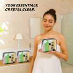 Storite 3-Set Multipurpose Transparent Travel Pouch Makeup Toiletry Kit Bag, Cosmetic Pouch for Women Makeup Organizer Bag Plastic Box Vanity, Shaving Kit Toiletry Bag for Men (3) - Image 8