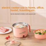 Electric Mini Cooking Pot, 1.5L, Non-Stick Interior Multipurpose Electric Kettle with Ceramic Coating 1.2L|Boil, Steam, Fry, Saute|Multi Cooker kettle for Water,Milk,Egg, Tea,Soup,Coffee - Image 3