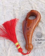 Digital Tally Counter with LCD Display, Wooden Finish, 105mm Length, Decorative Tassel - Image 6