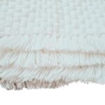 Microfiber Woollen Pooja Aasan, Soft, Comfy, Attractive Handmade Meditation Prayer Mat White (32 x 28 Inch) - Image 5