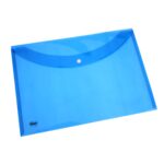 Solo Document Holder - FC Size | Pack of 10 | Durable Button Closure Document Bag for Schools, Home & Office | Holds 150 Sheets | Ideal for Long Loose Papers - Image 3