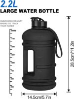 Overa Gym Water Gallon Container with Key-Chain | Gym Bottles for Men | Gym Bottle | Beast Gym Gallon | Gallon Bottle for Gym | 2.2 L Gallon - Image 7