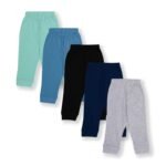 YUV Baby Boy Regular Fit Jogger Pants, Cotton Lower for Boys Camping Accessories Soft Breathable Lightweight for All Season-6 to 36 Months-Pack of 5 - Image 3