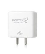 MOBTEK 65 Watt Fast Charger with USB-A to Type-C Cable, White Wall Adapter for Type-C Compatible Devices - Image 3