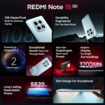 REDMI Note 15 5G (Glacier Blue, 8GB RAM 256GB Storage) | 108MP OIS Camera | Snapdragon 6 Gen 3 | 17.2cm Tough Curved AMOLED Screen | 5520mAh Battery | 45W Fast Charging - Image 4