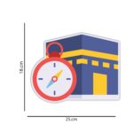 woopme ® Qibla Compass Arrow Praying Sticker for Wall Floor Prayer Room Bedroom Living Room Home House Vinyl Printed Stickers L x H 25 x 18 Cms - Image 5