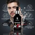Men’s Skincare Combo – Hydro Boost Foaming Face Wash with Brush 100ml + Coffee Face Scrub 100gm + 2% Salicylic Acid Serum 30ml | Oil Control, Acne & Blackhead Removal | Complete Face Care Kit for All Skin Types - Image 8