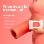 Nua Gentle Intimate Wipes | Infused with Cranberry, Cucumber and Aloe | Alcohol and Artificial-Fragrance Free | 100% Biodegradable - Image 4