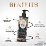 Wildly Pure Professional Clarifying Shampoo for Hard Water, Oily Scalp & Low Porosity Hair | Scalp Purifying Removes Build-Up & Flakes | Natural Biolipid Complex, Argan Oil & Hyaluronic Acid | Sulphate & Paraben Free | Men & Women | 300 ml (Reset) - Image 3