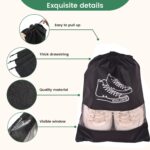 Shoe Bag for Travel & Storage Travel Organizer for Women & Men Travel Accessories Shoe Organizer Shoe Bags Pouches Travel Shoe Cover for Travelling Travel Essentials Pack of 4pcs (4) - Image 4