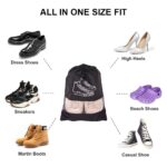 Shoe Bag for Travel & Storage Travel Organizer for Women & Men Travel Accessories Shoe Organizer Shoe Bags Pouches Travel Shoe Cover for Travelling Travel Essentials Pack of 4pcs (4) - Image 5
