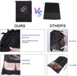 Shoe Bag for Travel & Storage Travel Organizer for Women & Men Travel Accessories Shoe Organizer Shoe Bags Pouches Travel Shoe Cover for Travelling Travel Essentials Pack of 4pcs (4) - Image 6