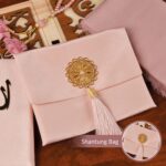 BABY SHOWER CHOCOLATE Islamic Gift Set, Velvet Prayer Mat, Prayer Beads, Shawl and Yaseen Book, Perfect Family and Eid Gifts (Pink) - Image 7