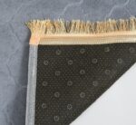 Velvet Prayer Mat 50cm x 80cm Hexagonal Musalla Janamaz for Namaz Muslim Brown (Grey) - Image 5