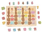 Wooden Learning Educational Puzzle Set for Kids | PuzzleToys for Kids | Set of 4 | English Alphabet, Numbers, Hindi Varnmala (Swar & Vyanjan Both) | Wooden Toys for Kids - Image 4