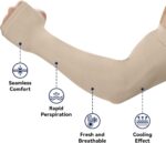 RRC UV Sun Protection Arm Sleeves for Men & Women, UPF 50 Arm Cover for Outdoor Sports. Biking,Cricket,Cycling, Golf Winter Special Black Color - 1 Pair - Image 6