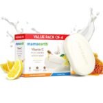 Mamaearth Vitamin C Moisturizing Lotion Soap(Value Pack of 4) - 125 g X 4 Units | Deeply Cleanses | Moisturizing Bathing Bar | Brightens Skin | Nourishes Dry Skin | Non-Drying | 76% TFM Grade 1 Soap - Image 3