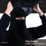 3-Layer Niqab | Breathable Lightweight Fabric | Full Coverage | Adjustable Fit | Elegant Modest Design | Perfect for Women’s Daily Wear, Prayer, Travel, Special Occasions, All-Season Use - Image 6