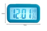 Ajanta Quartz Plastic Digital Alarm and Table clock, (13 x 8 x 4 cm, Blue ODC 210) - Image 6