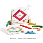 Intelliskills Premium 50 Pcs Wooden Letter & Object Maker Puzzle With Model Cards,ABCD Alphabet Puzzle for Kids,Learning & Educational Stacking Toy,Fun & Activity Toys for 2+ Years Kids,Birthaday Gift - Image 5
