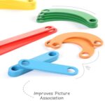 Intelliskills Premium 50 Pcs Wooden Letter & Object Maker Puzzle With Model Cards,ABCD Alphabet Puzzle for Kids,Learning & Educational Stacking Toy,Fun & Activity Toys for 2+ Years Kids,Birthaday Gift - Image 7